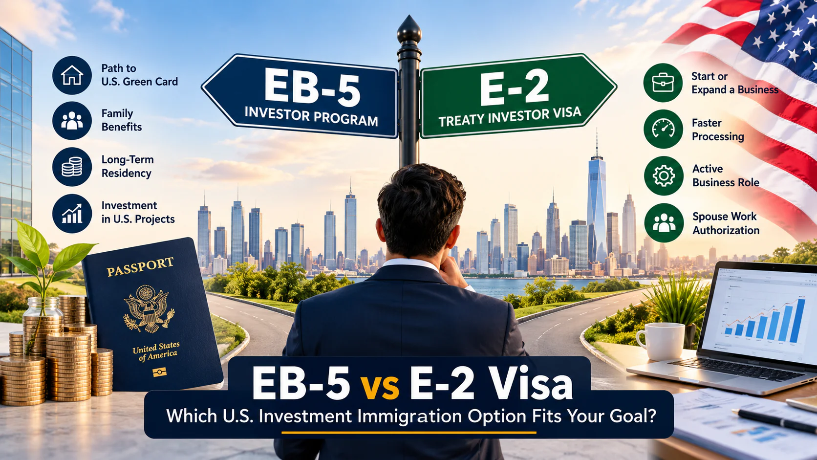 EB-5 vs. E-2 Visa: Choosing the Right U.S. Investment Immigration Option